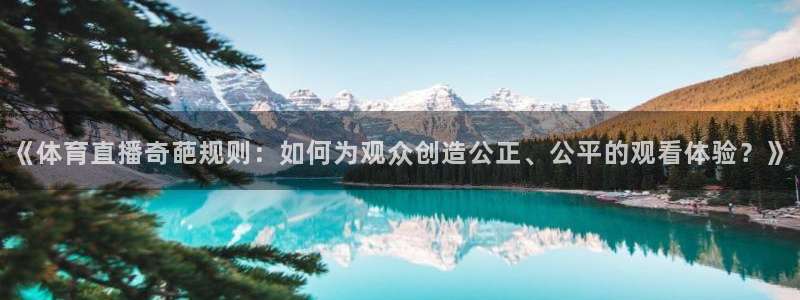 《体育直播奇葩规则：如何为观众创造公正、公平的观看体验？》